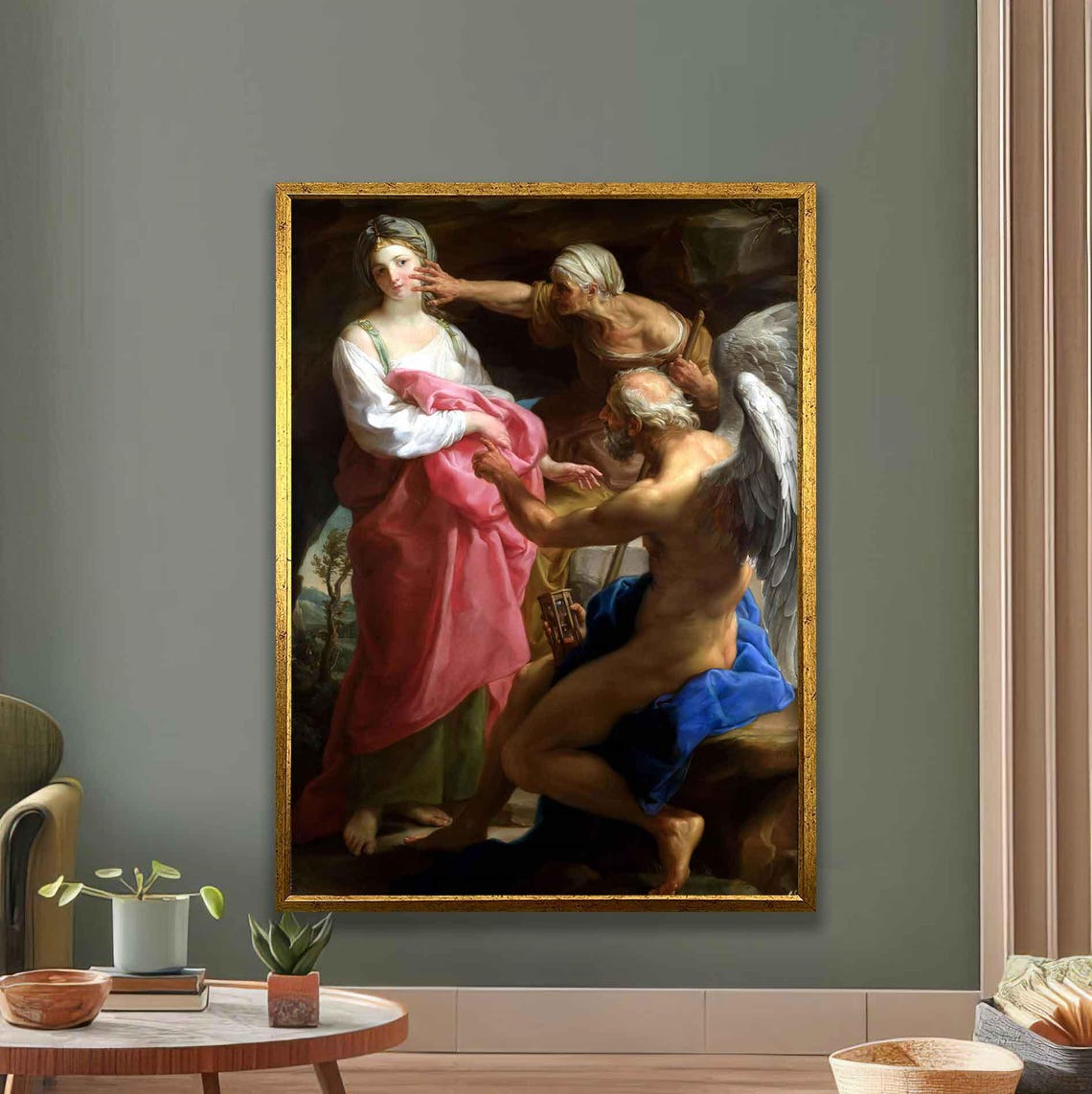 Baroque Mythological Painting Angel Dramatic Classic Old Master Poster