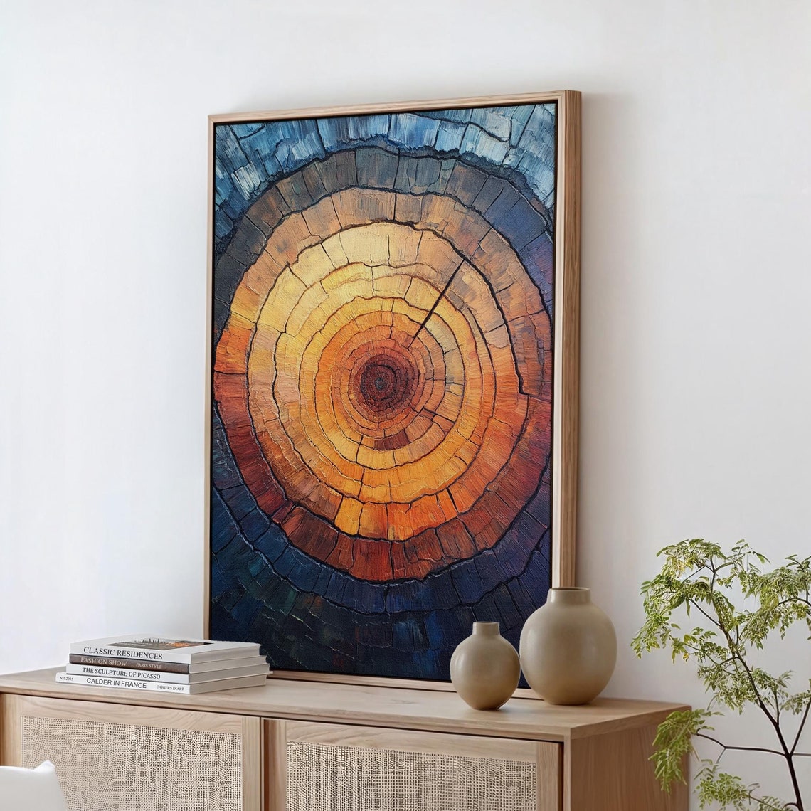 Tree Rings Art, Abstract Wood Texture