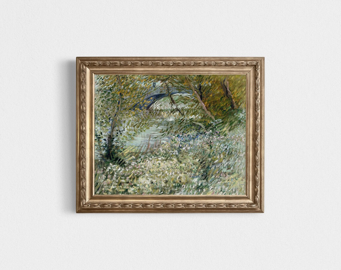 Spring Landscape Painting, Soft Green Nursery Decor - Image 4