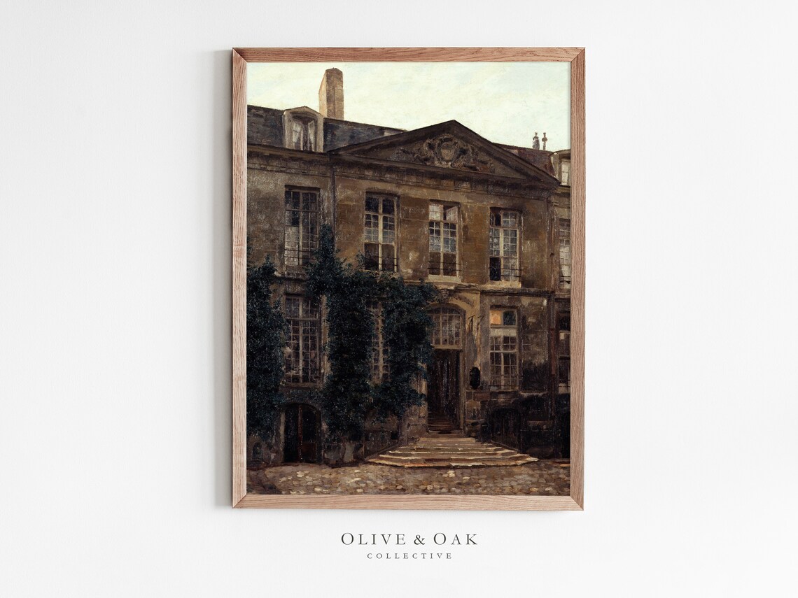 French Architecture Painting, Parisian Wall Art