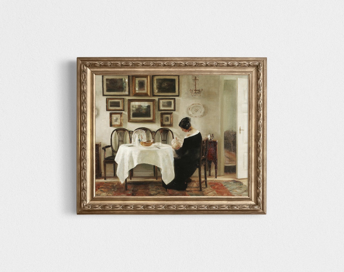 Victorian Portrait Painting, Mother And Baby Art Print - Image 4
