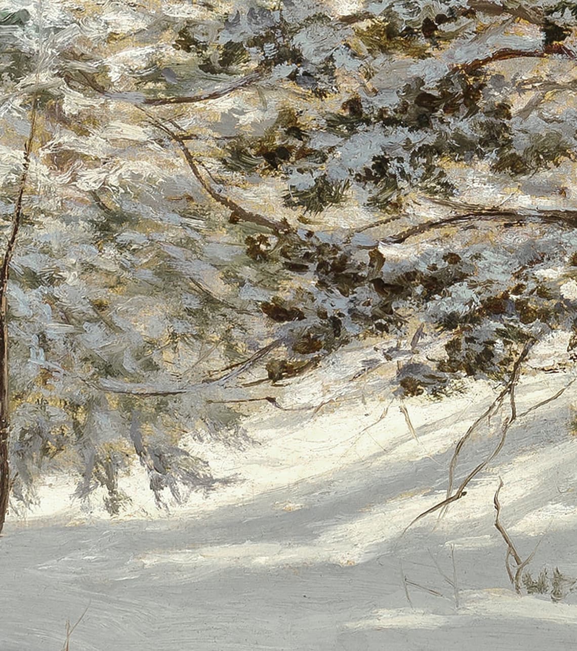 Winter Snowy Landscape, Snow Trees Cozy Decor Art Print - Image 3