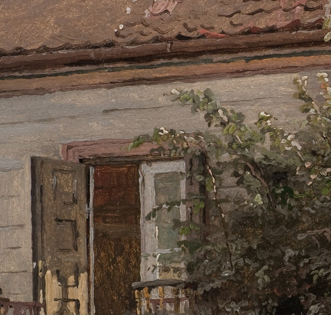 Neutral Cottage Print, Vintage Landscape Art Print - Image 2