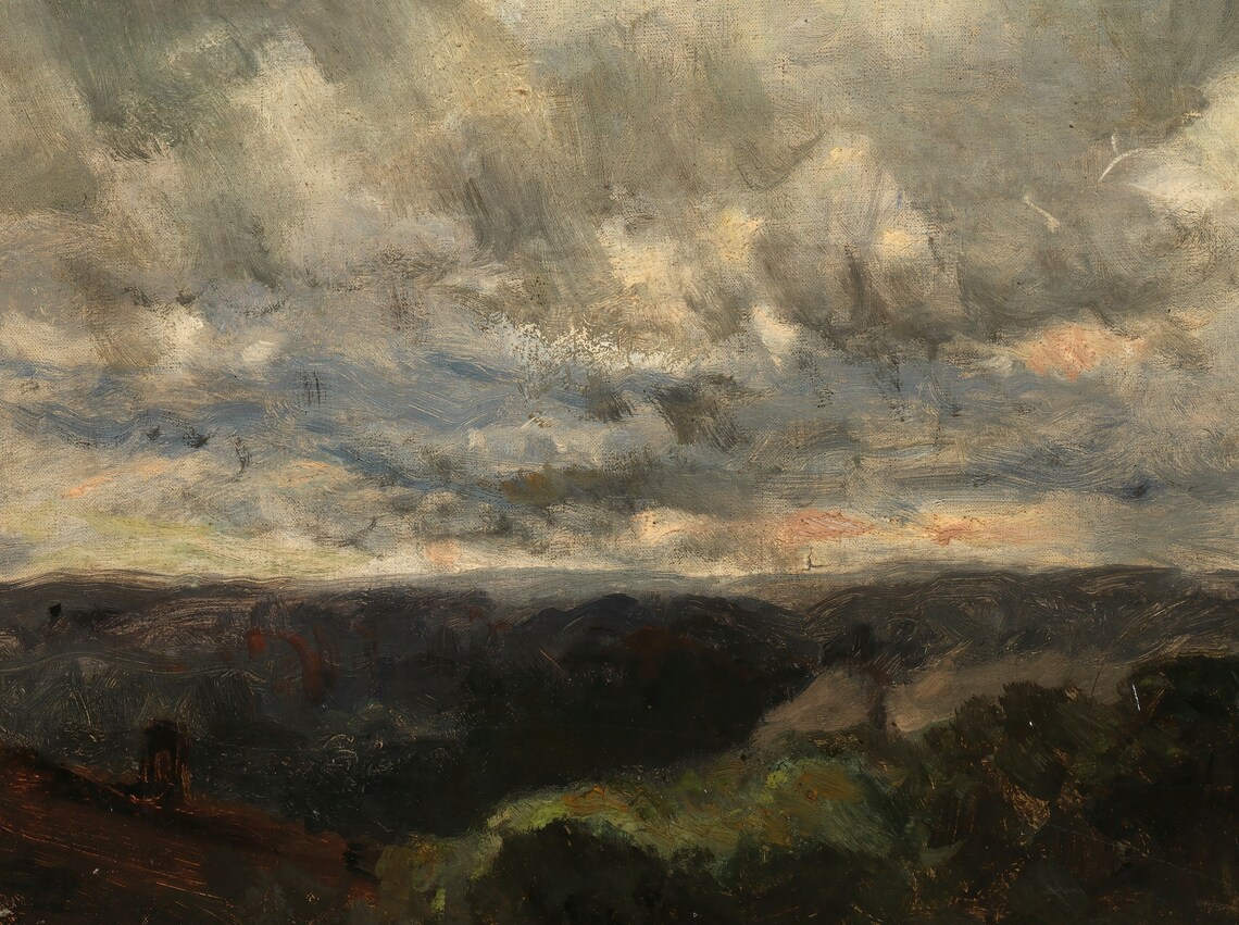 Horizon Vintage Antique Cloud Study Art Print - Image 3