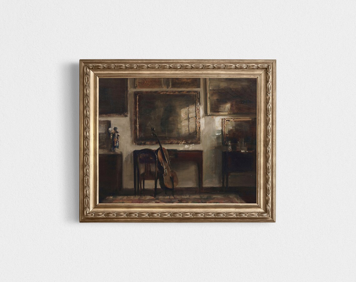 Moody Neutral Antique Still Life, Vintage Art Print - Image 3