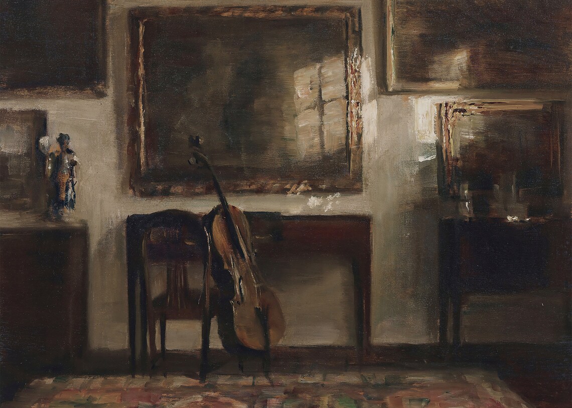 Moody Neutral Antique Still Life, Vintage Art Print - Image 4