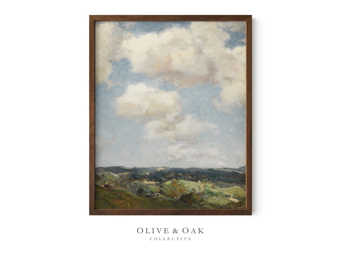 Summer Landscape Horizon Painting, Landscape Art Print - Image 4