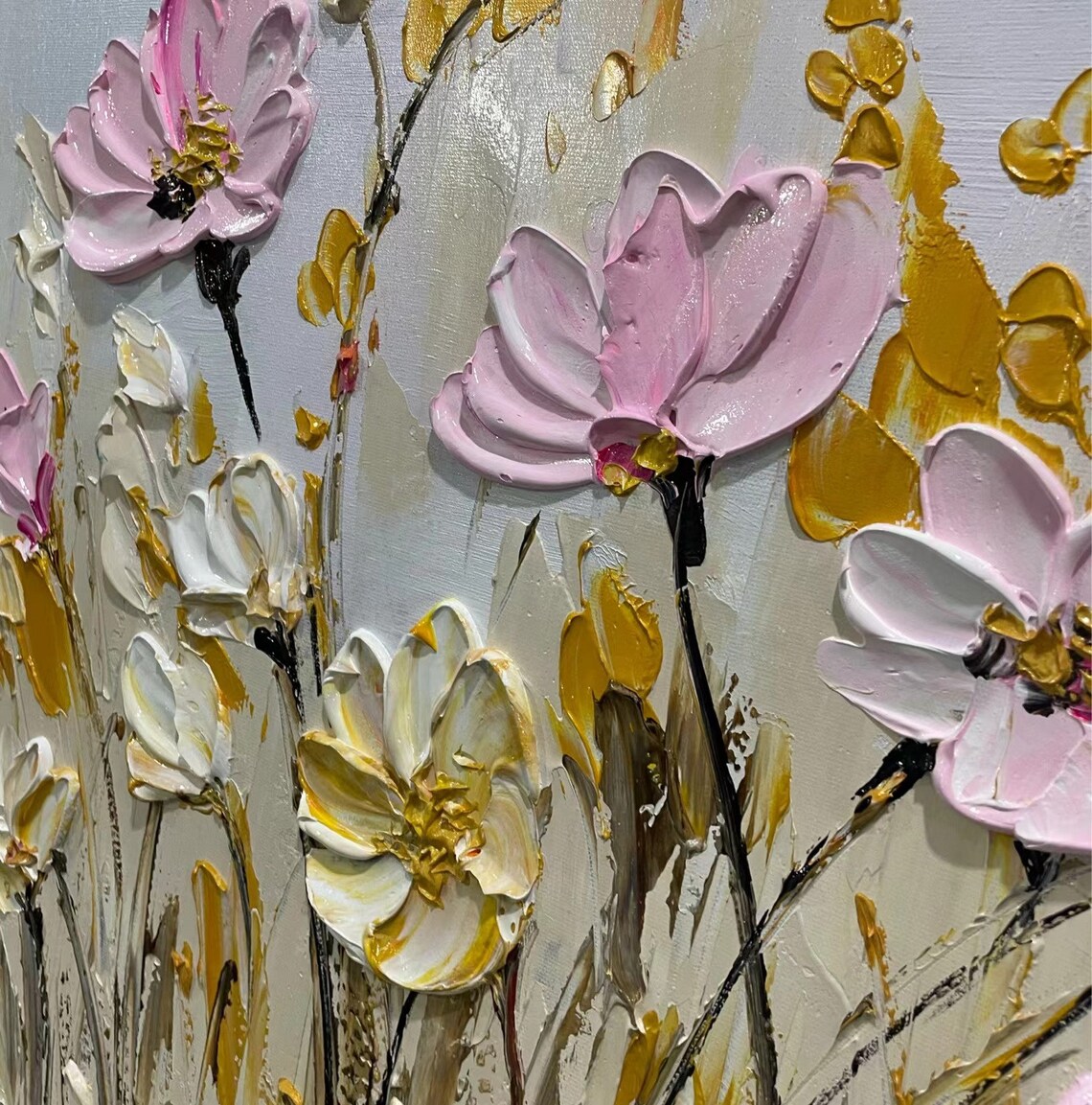 Minimalist Floral Oil Painting, Custom Wall Art Print - Image 6