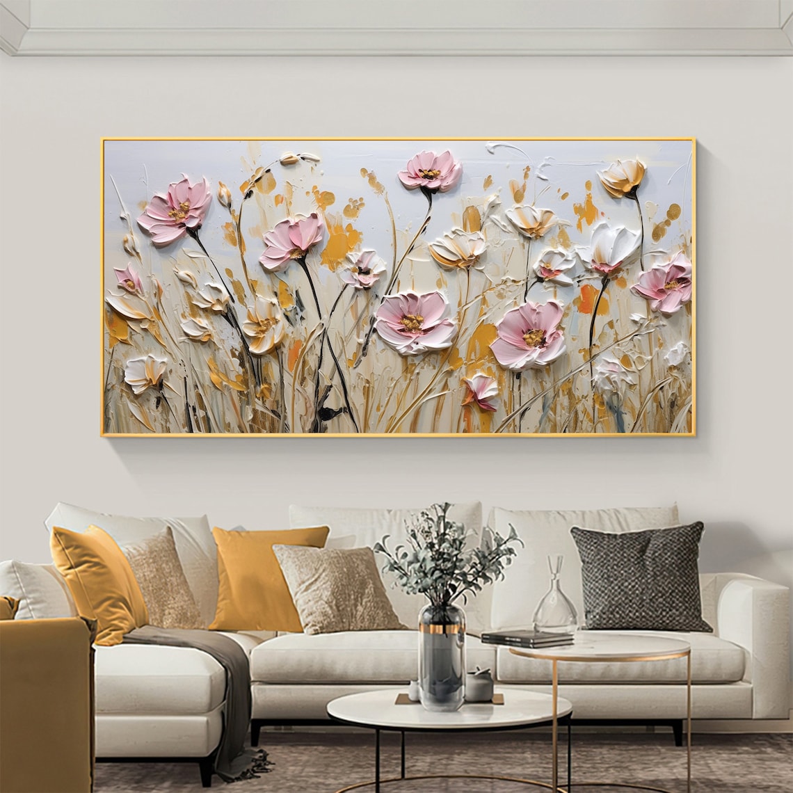 Minimalist Floral Oil Painting, Custom Wall Art Print - Image 8