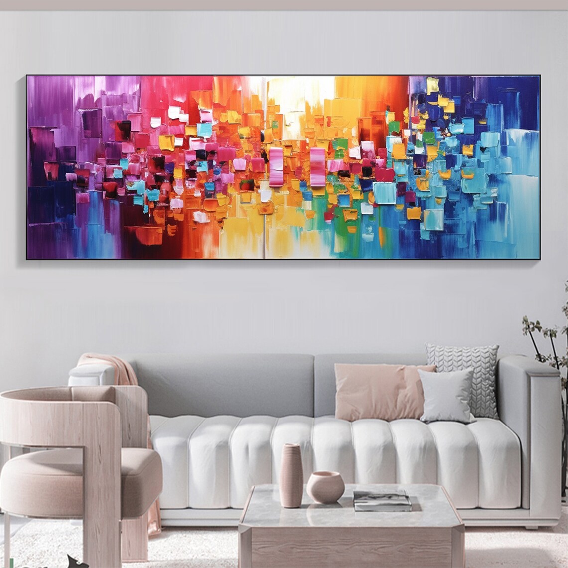 Minimalist Color Block Abstract Art Print, Modern Decor - Image 3