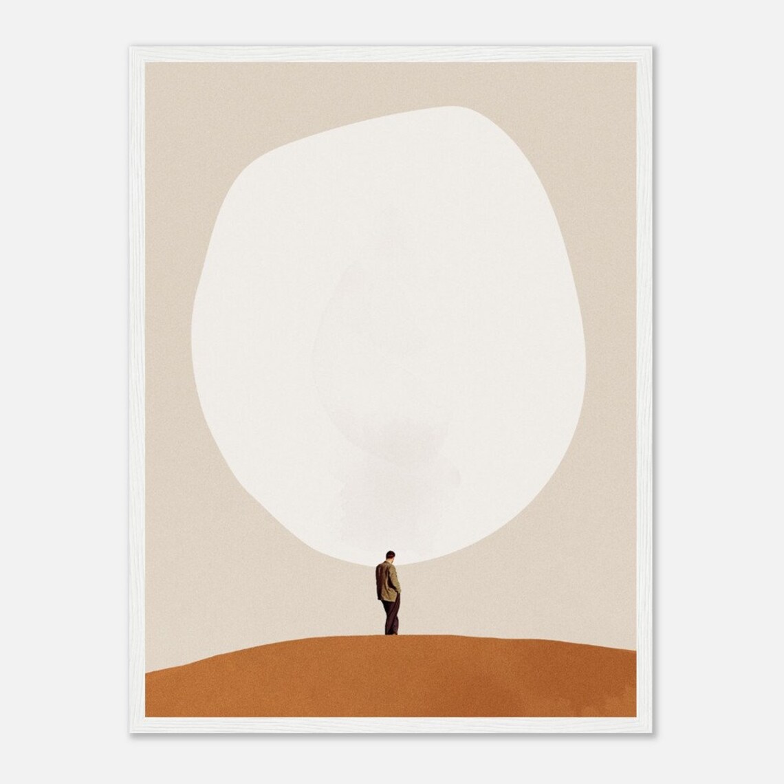 Overthinking Art Print, Minimalist Home Decor - Image 3