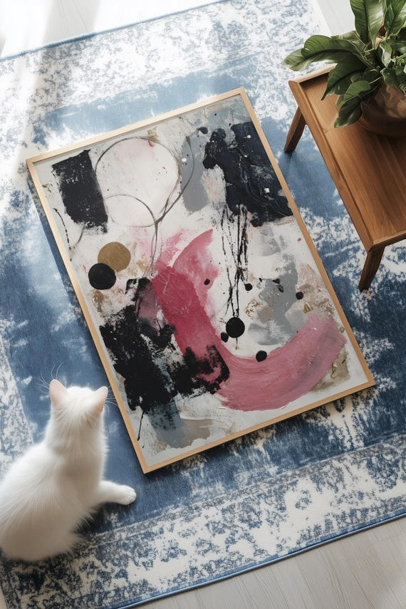Japanese Wabisabi Abstract Wall Art Imperfect Beauty Neutral Tones Home Decor