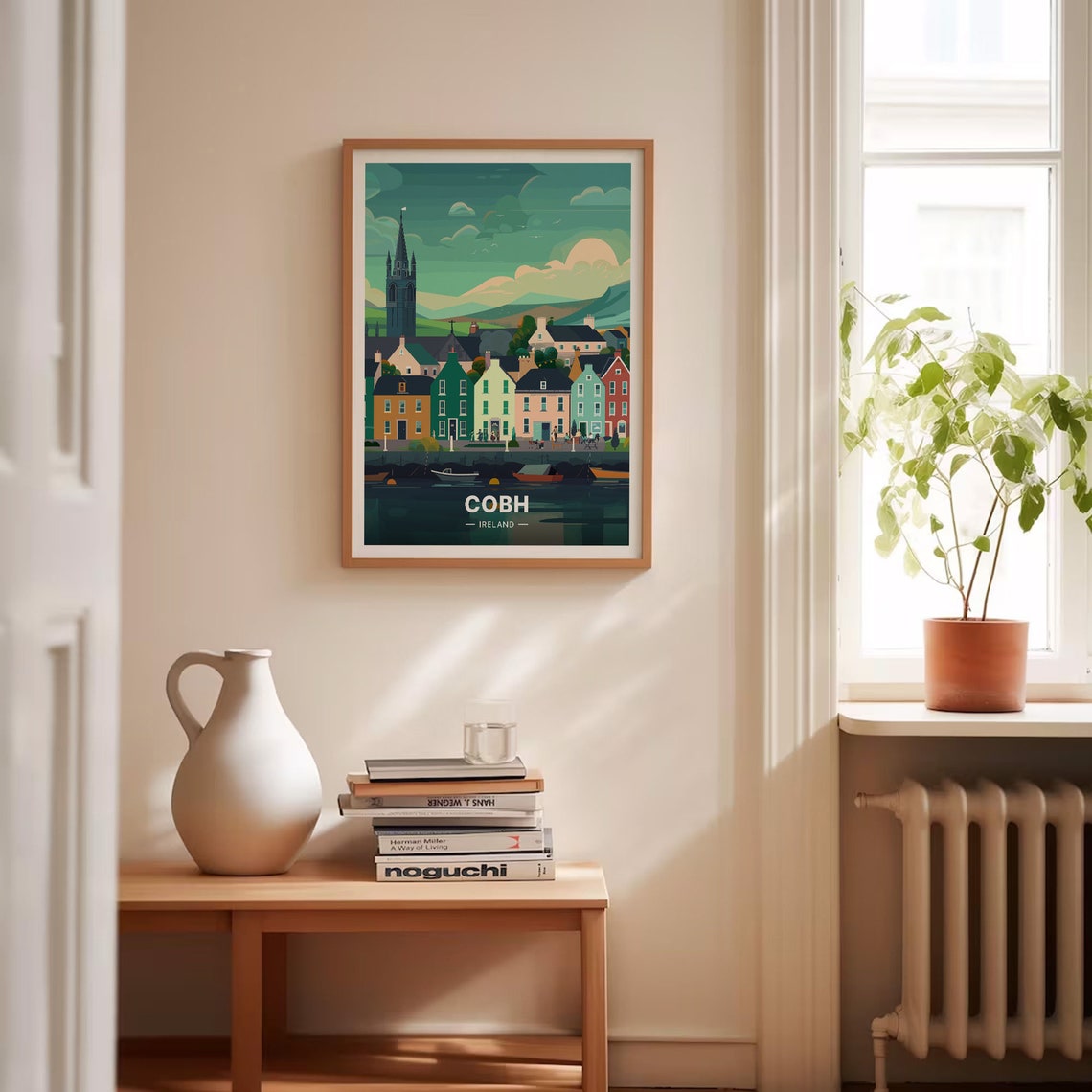 Cobh Ireland Poster Colorful Harbor Town Cathedral Hill Seaside Art - Image 4