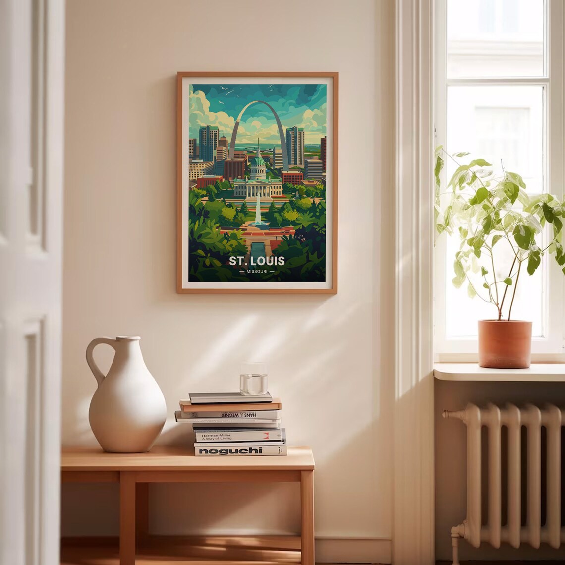 St Louis Travel Poster, Missouri Mid-Century Modern - Image 4