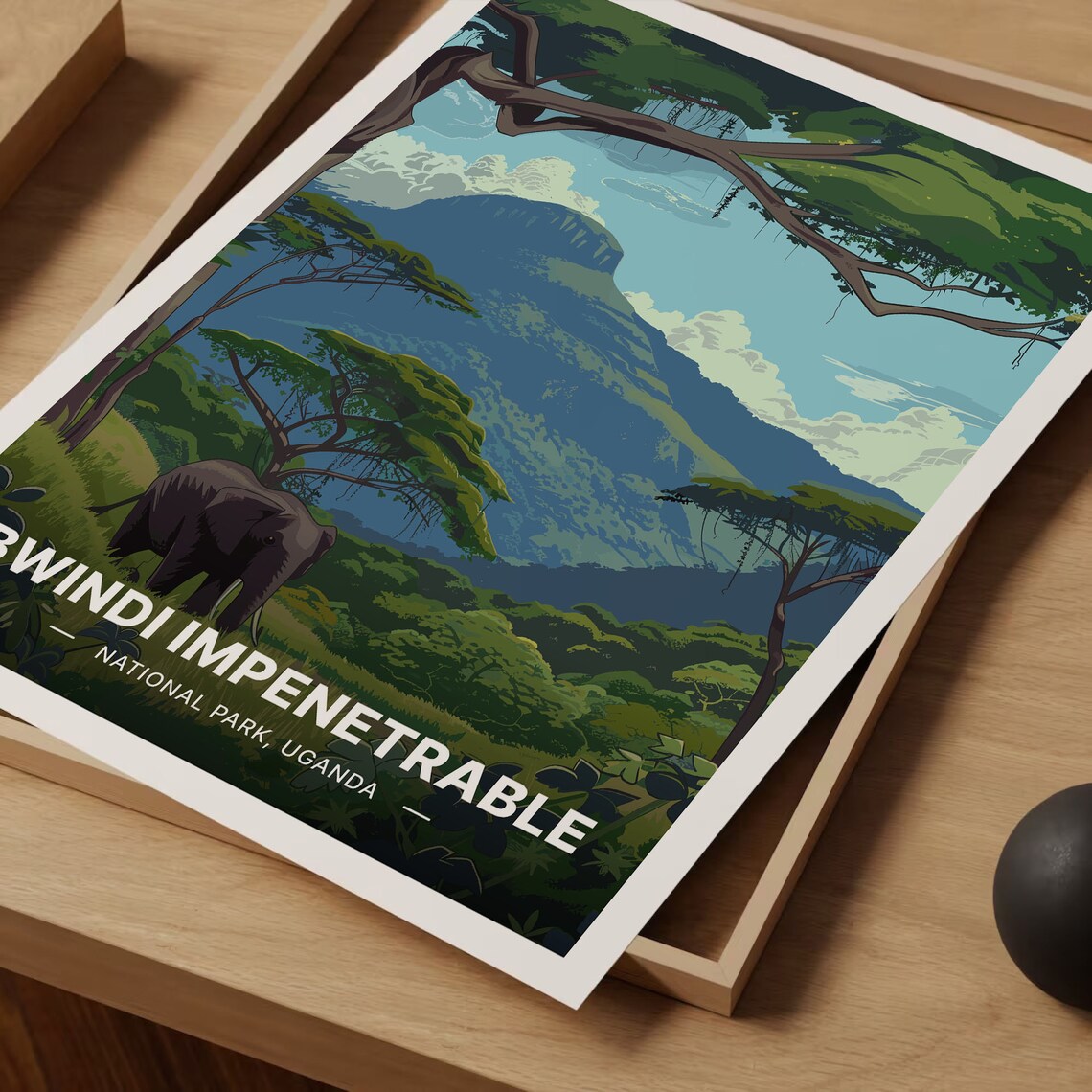 Bwindi Impenetrable Forest Uganda Travel Poster - Image 3