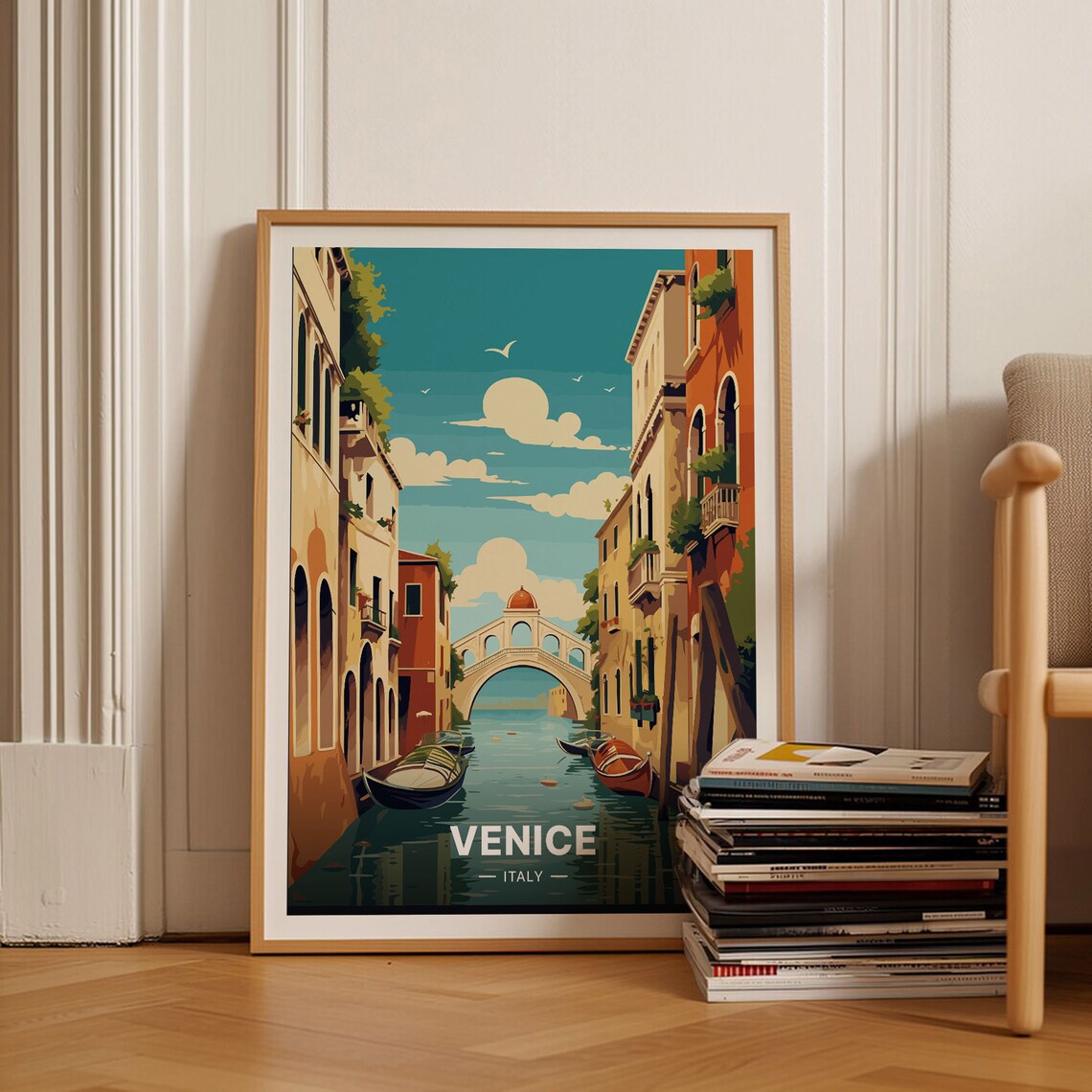 Venice Italy Vintage Travel Poster Art Print