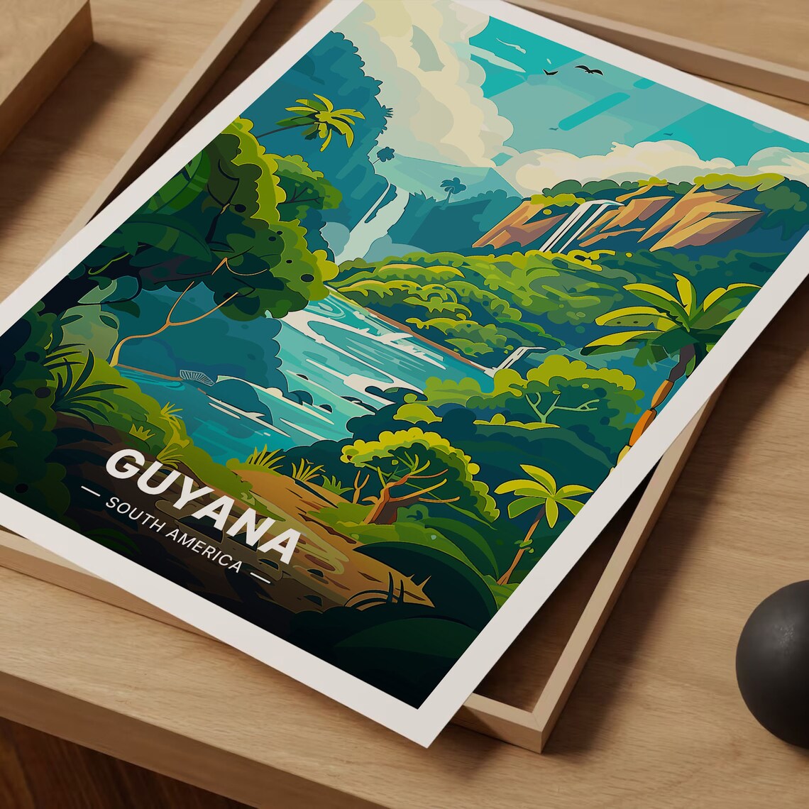 Guyana Travel Poster, South America Wall Art - Image 3