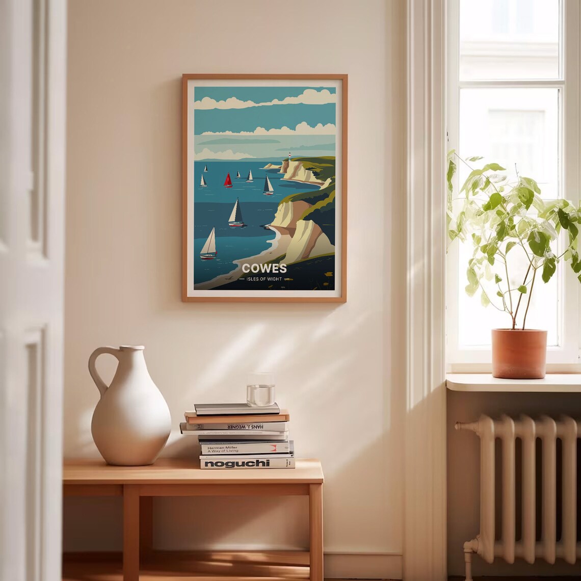 Cowes Isle of Wight Sailboat Regatta White Cliffs Travel Poster - Image 4