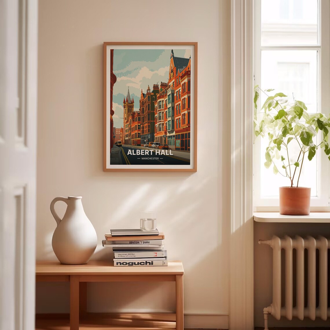 Albert Hall Manchester Historic Red Brick Streetscape Music Poster - Image 4