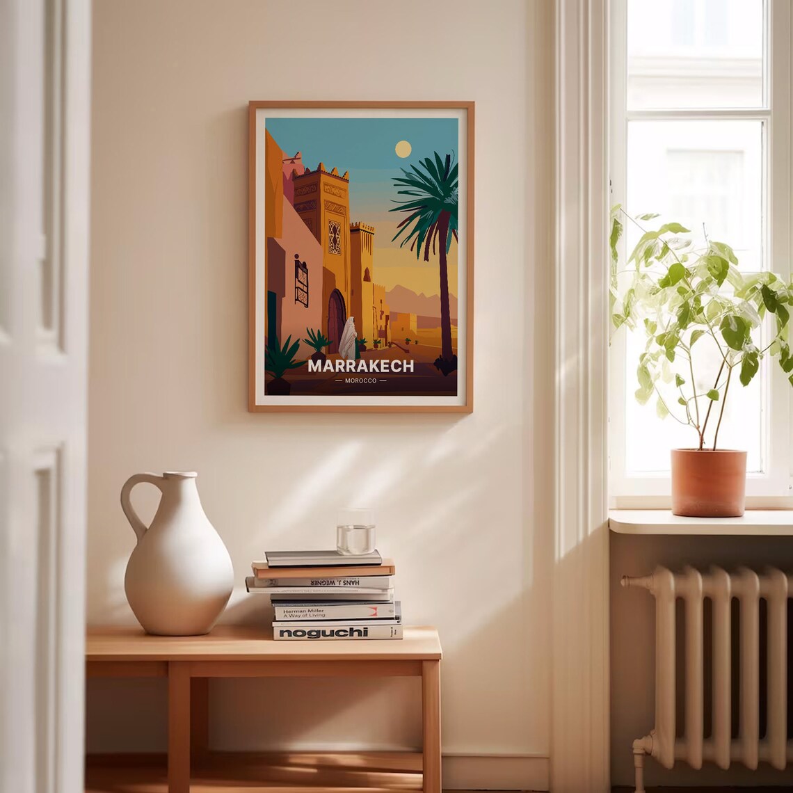 Marrakech Morocco Retro Travel Poster, City Landscape - Image 4