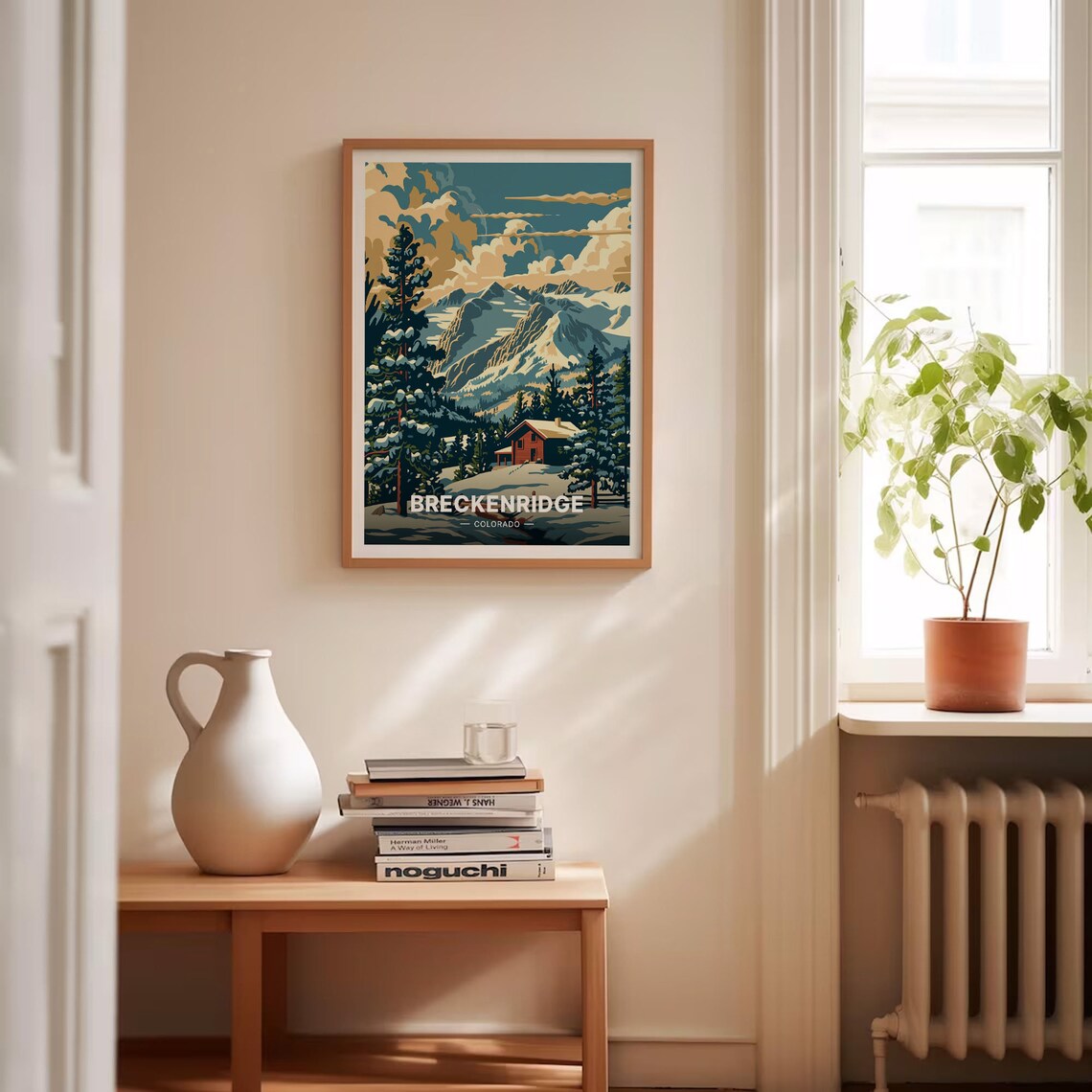 Breckenridge Ski Resort Travel Poster, Mountain Landscape - Image 4