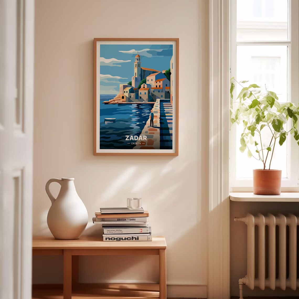 Zadar Croatia Old Town Harbor Promenade Blue Sea Travel Poster - Image 4