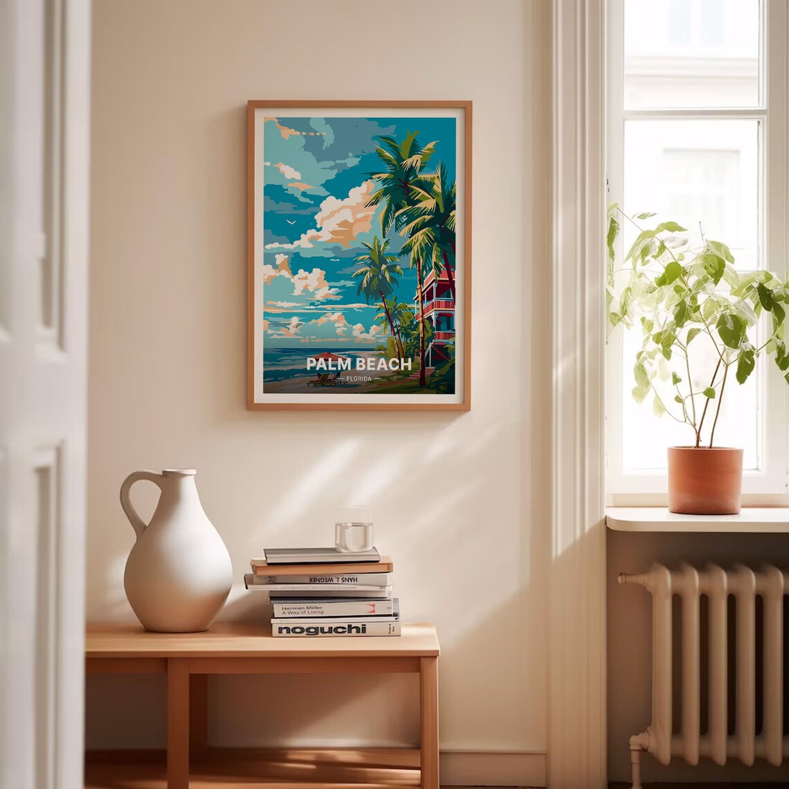 Palm Beach Florida Palm Trees Sunny Beach Vintage Travel Poster - Image 4