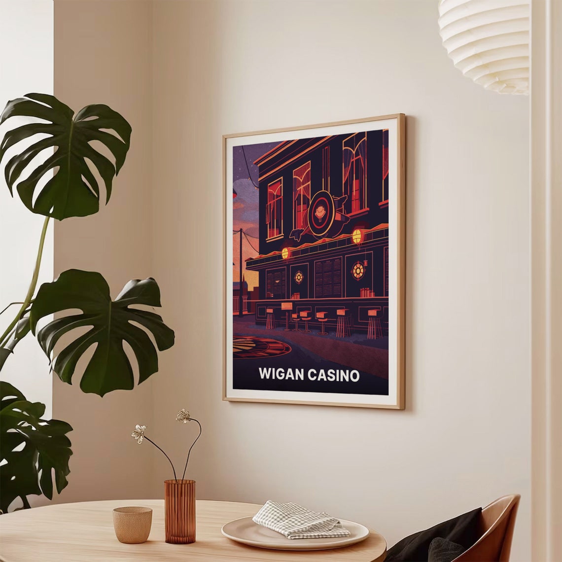 Northern Soul Wigan Casino Travel Poster Retro Dance Music Venue Art Disco Club Wall Decor Collectors Item C20 1763 - Image 2