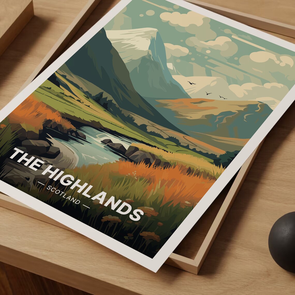 Scottish Highlands Travel Poster, Home Office Decor - Image 3