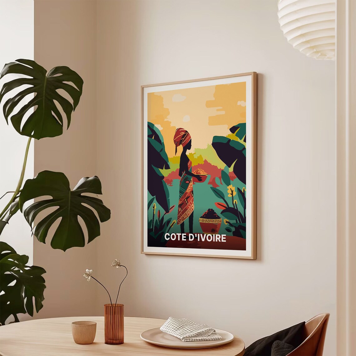 Cote Divoire Ivory Coast Vintage Travel Poster - Image 2