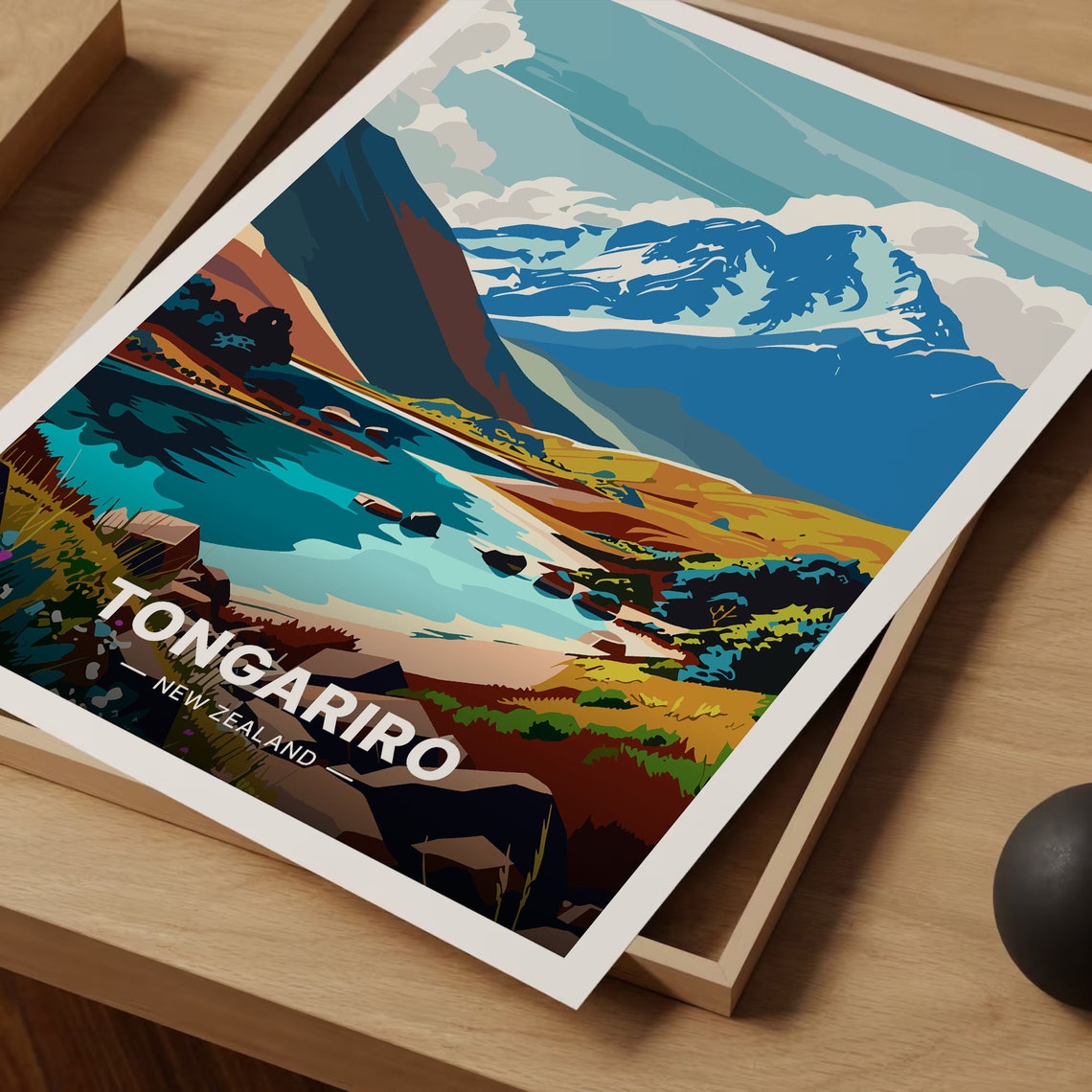 Tongariro National Park Poster New Zealand Landscape Wall Art Travel Inspired Home Decor Gift For Travelers And Art Enthusiasts C20 1270 - Image 3