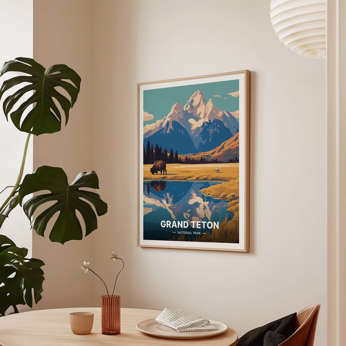 Grand Teton National Park Scenic Travel Poster - Image 2