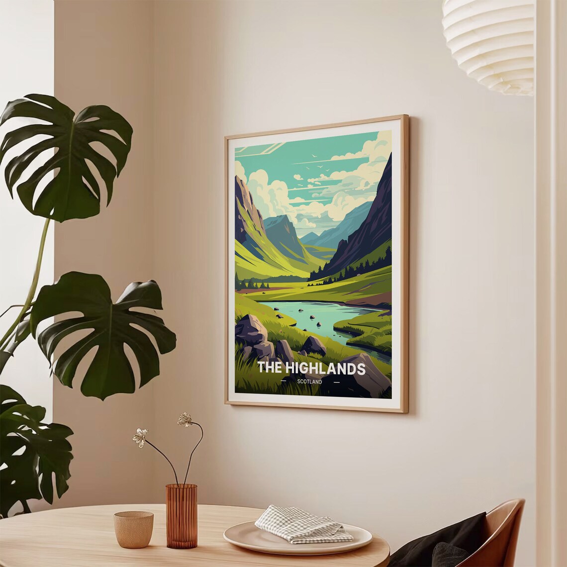 Scottish Highlands Travel Poster, Landscape Decor - Image 2