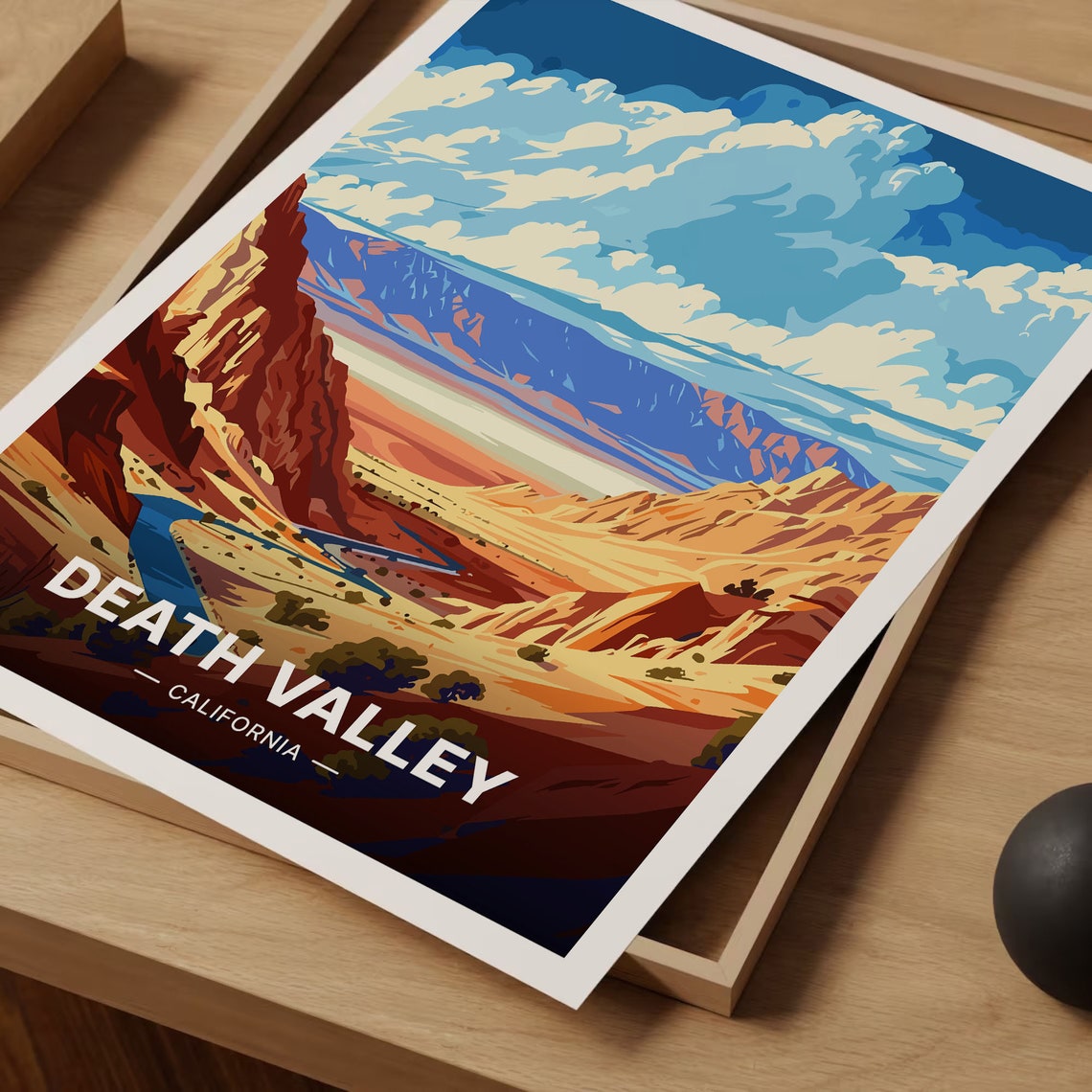 Death Valley California Desert Canyon National Park Travel Poster - Image 3