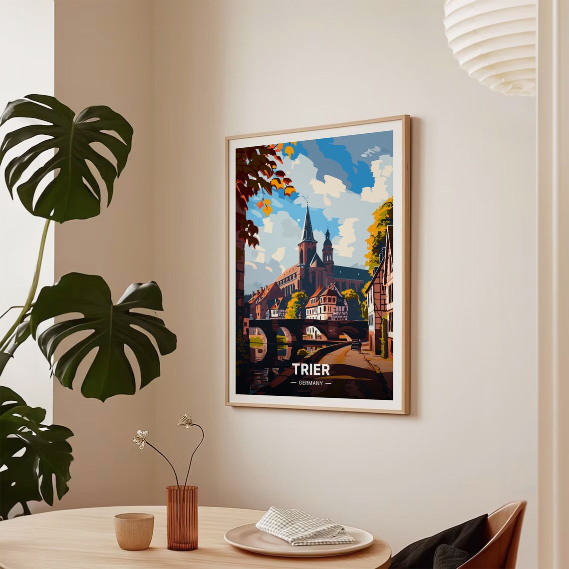 Trier Germany Travel Poster, Scenic Landscape Art Print - Image 2
