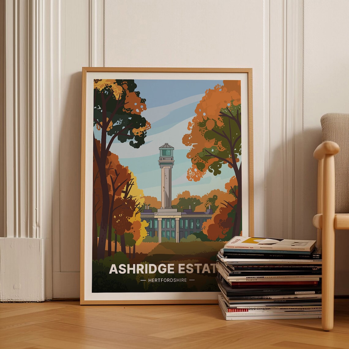 Ashridge Estate Hertfordshire Monument Autumn Woods Art Poster