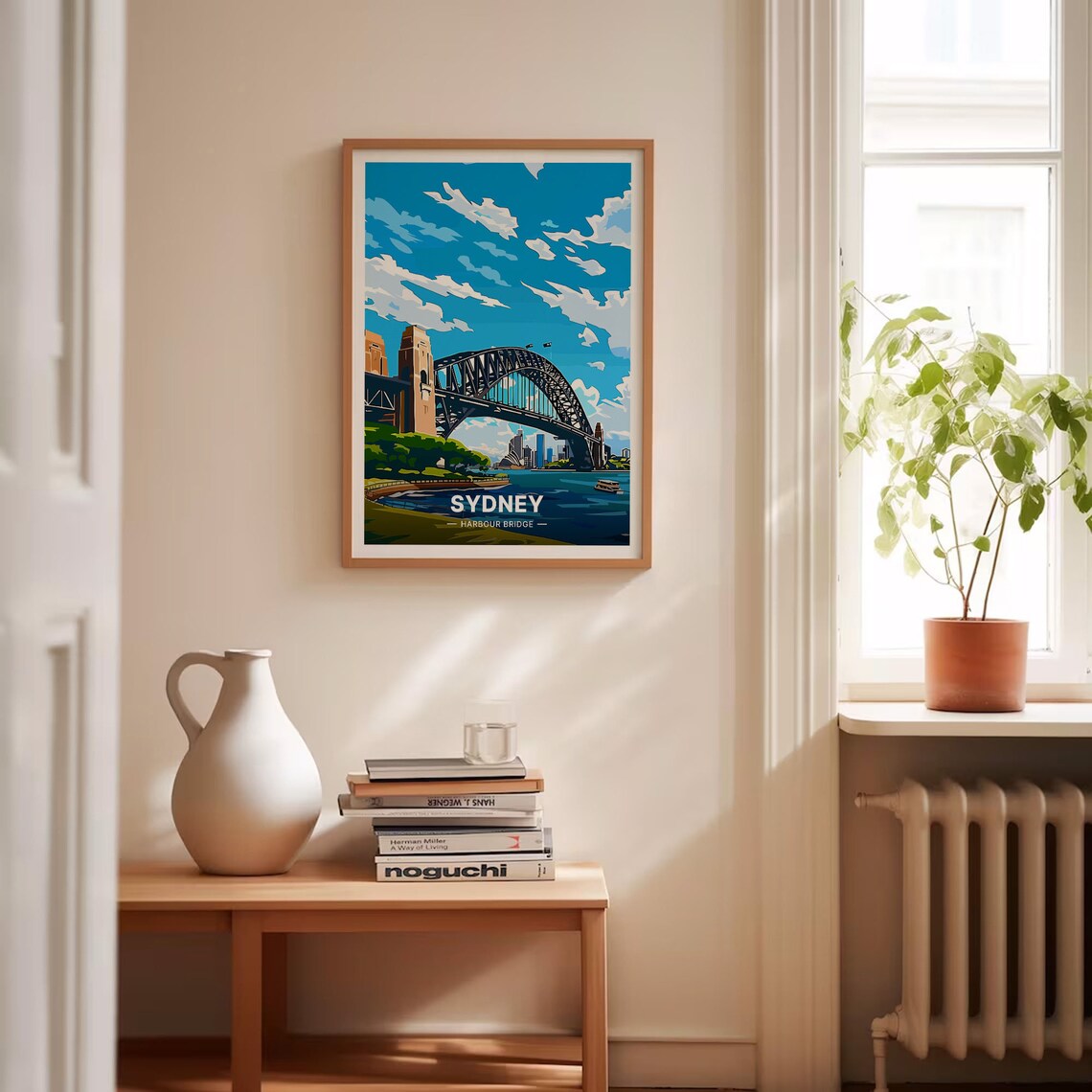 Sydney Harbour Bridge Australia City Skyline Vintage Travel Poster - Image 4