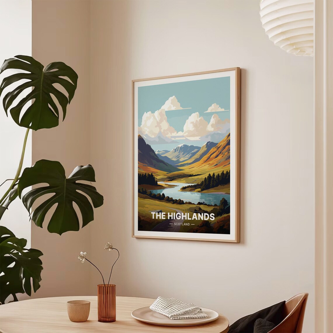 Scottish Highlands Travel Poster, Home Decor Art Print - Image 2