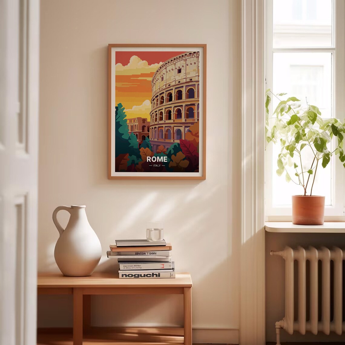 Rome Colosseum Travel Poster, Italy City Decor - Image 4
