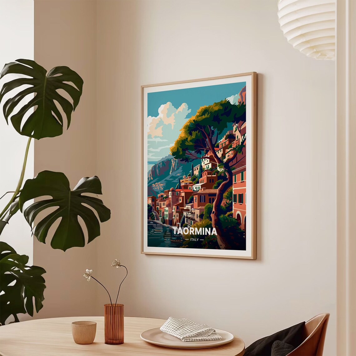 Taormina Travel Poster, Italy Wall Decor Print - Image 2
