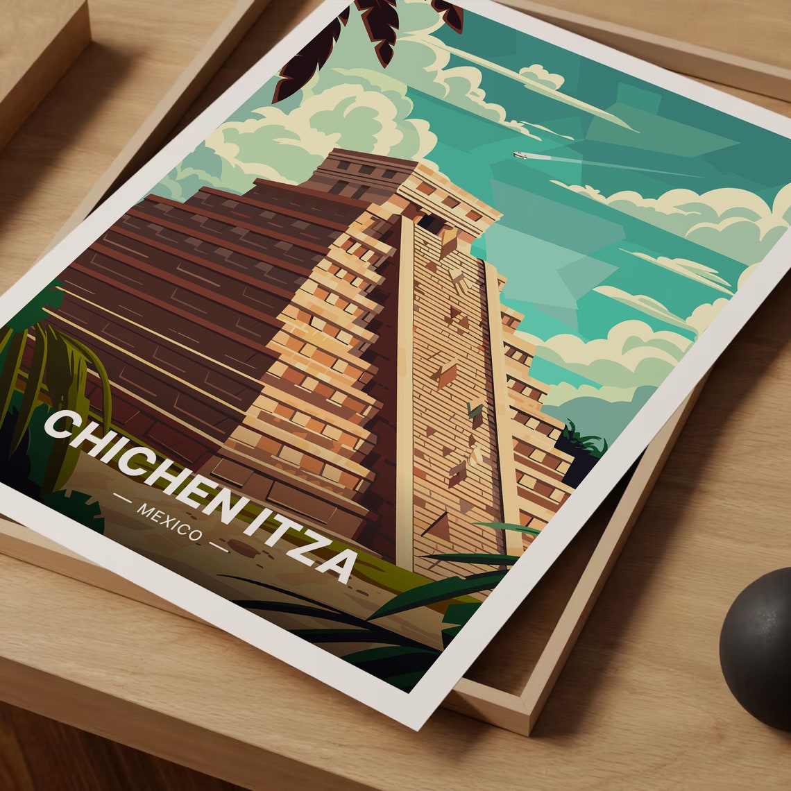 Chichen Itza Mexico El Castillo Pyramid Ancient Mayan Ruins Poster - Image 3