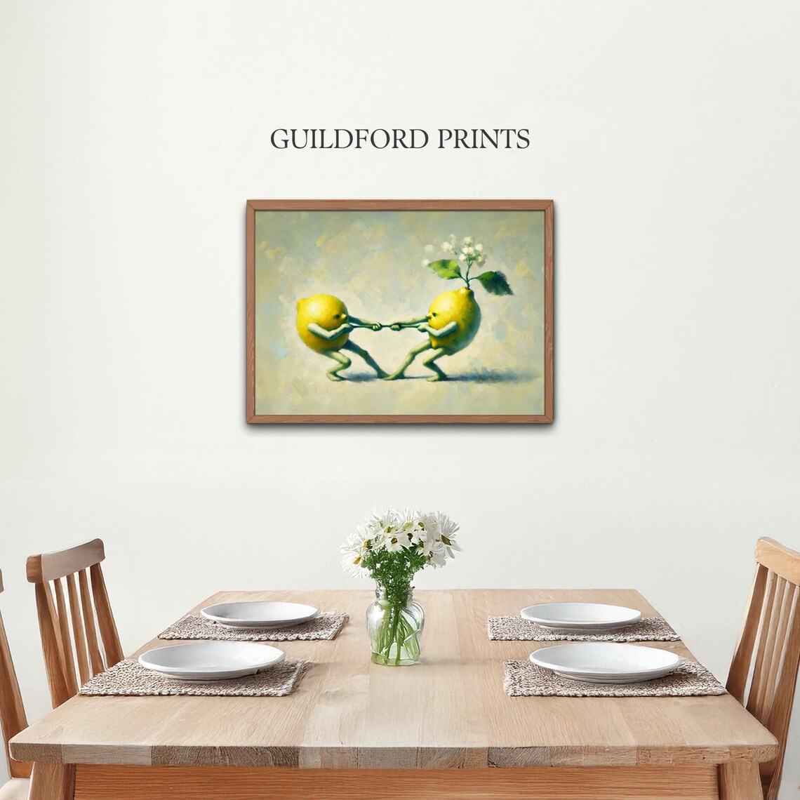Funny Lemon Vintage Kitchen Decor, Whimsical Art Print - Image 3