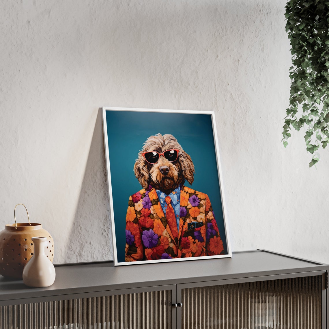 Labradoodle Dog Art Labradoodle Print Fashion Print Dog Portrait Fashion Art Animal Art Animal Painting Art Prints - Image 2