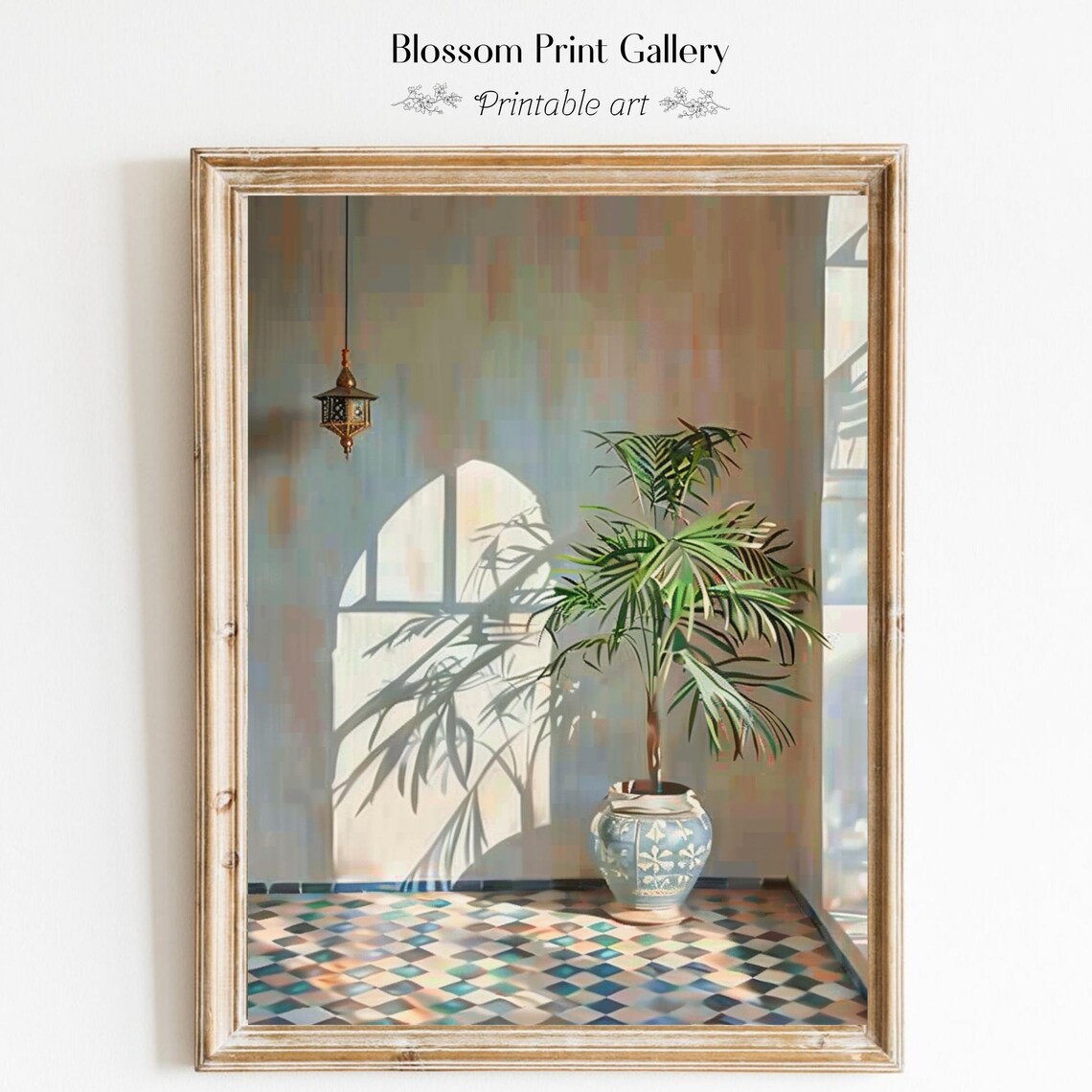 Moroccan Tiles Art, Marrakech Vintage Mediterranean