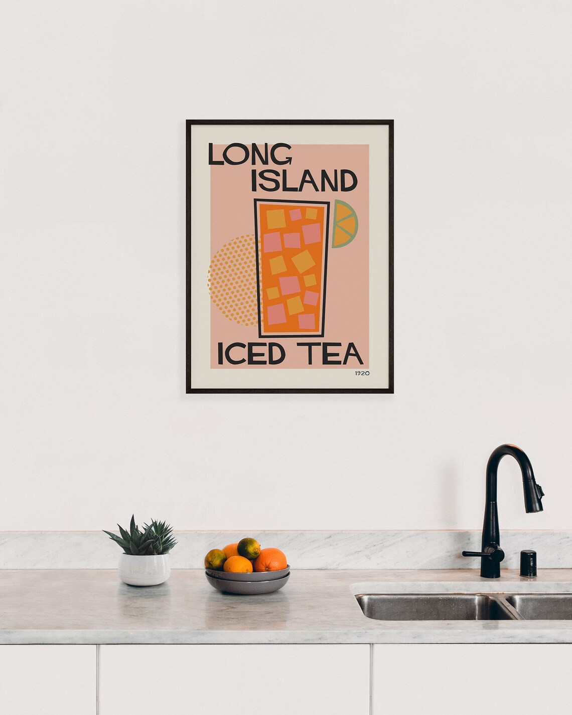 Long Island Iced Tea Retro Kitchen Poster, Mid-Century - Image 3