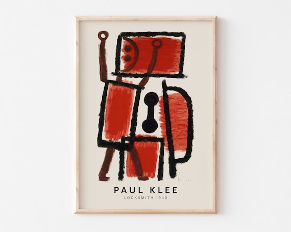 Paul Klee Locksmith 1940 Abstract Art Print