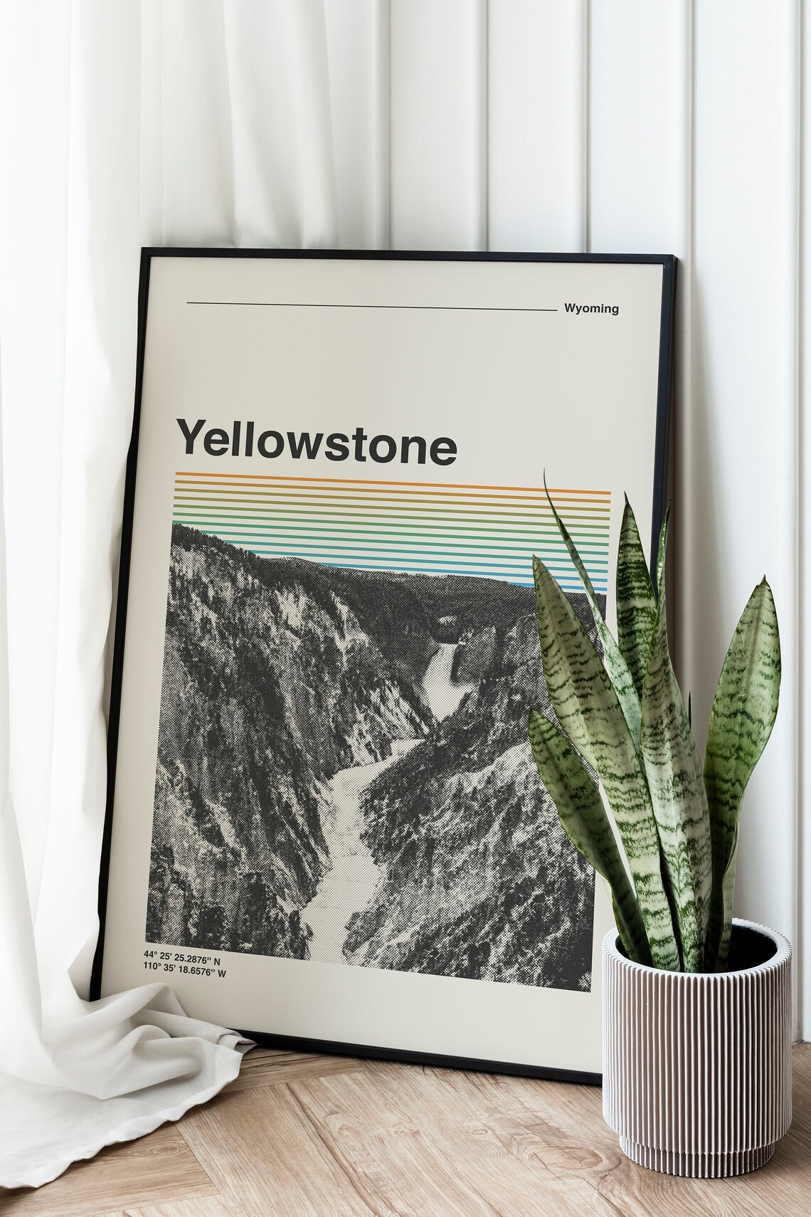 Yellowstone National Park Retro Mid-Century Travel Poster - Image 2