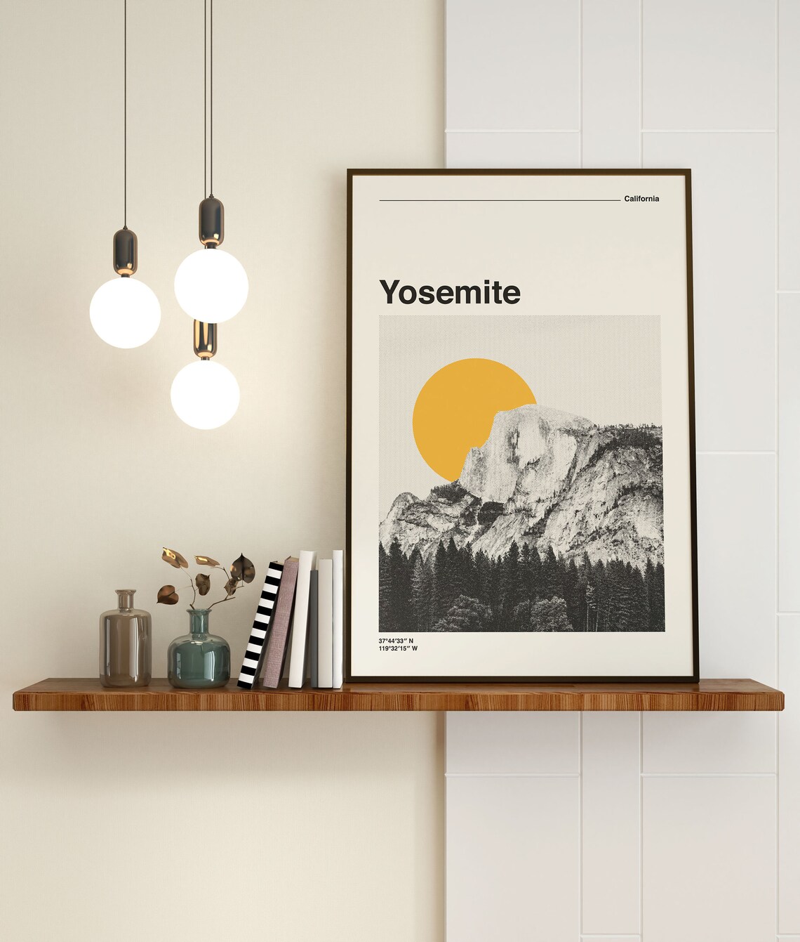 Yosemite National Park Retro Travel Poster, Mid-Century - Image 3