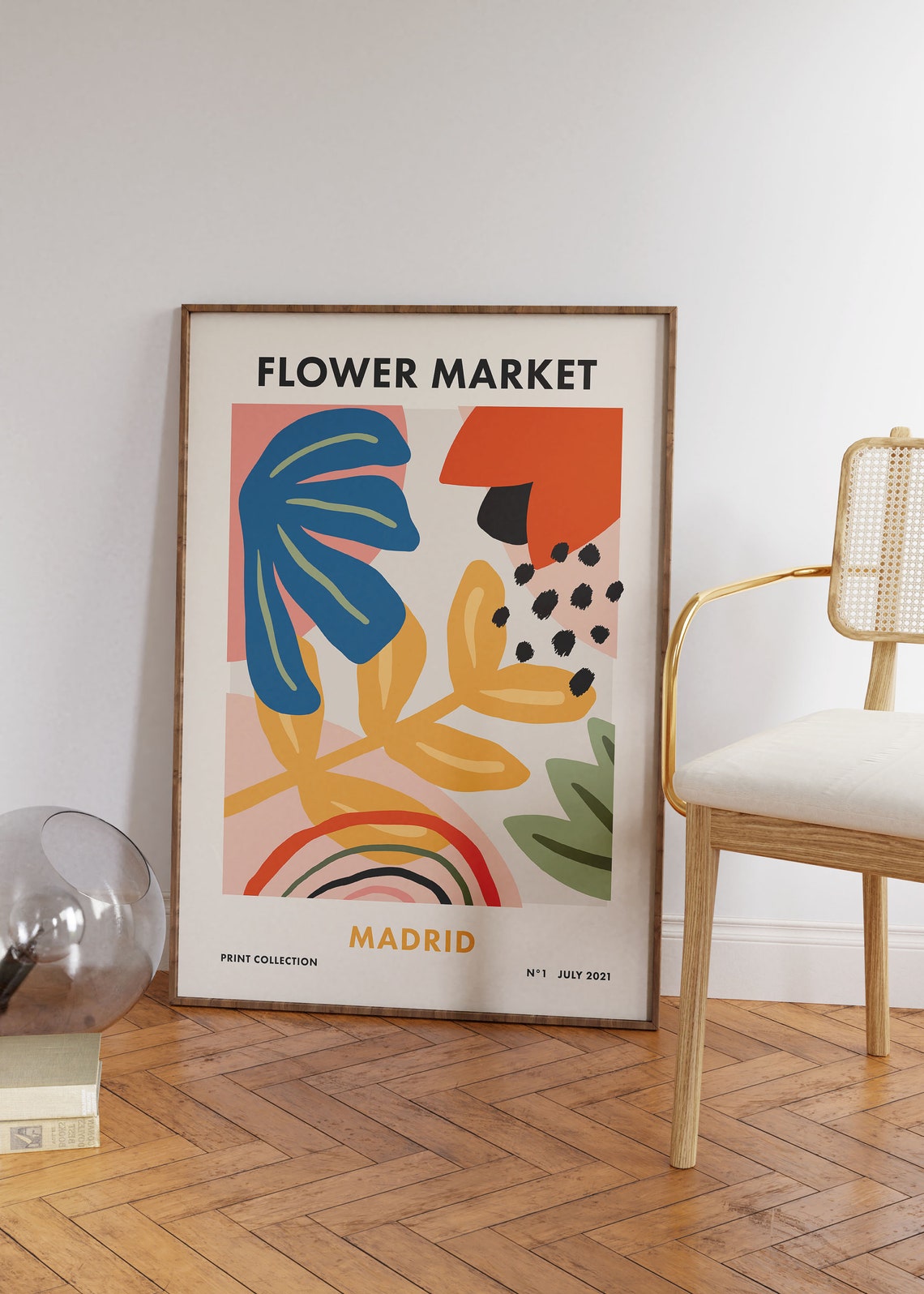 Flower Market Madrid Colorful Abstract Floral Print Collection - Image 2