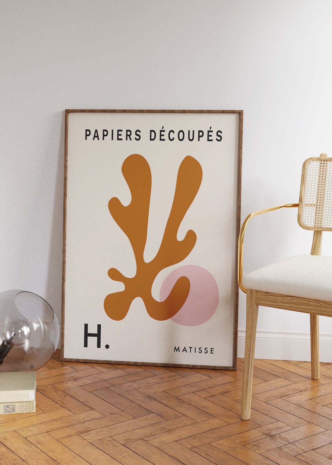 Matisse Papiers Decoupes Terracotta Coral Cut Out Style Poster - Image 2